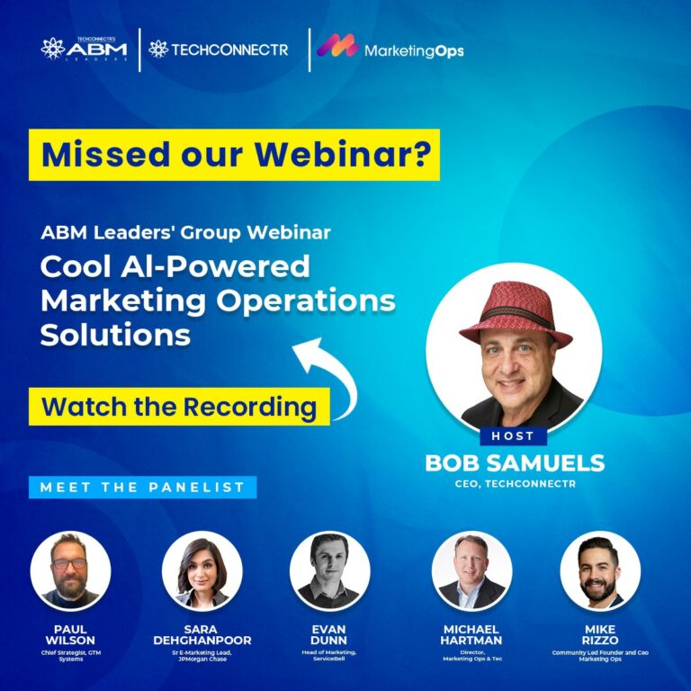 ABM Leaders Webinar | Cool AI-powered Marketing Operations Solutions