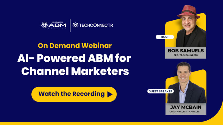 AI-powered B2B ABM Channel Marketers Leaders’ Group Webinar